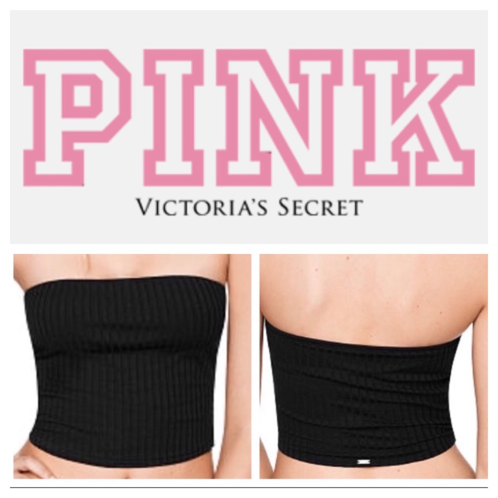 NWOT Victoria’s Secret PINK ribbed knit tube top M